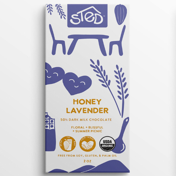 Sted Honey Lavender Chocolate Bar