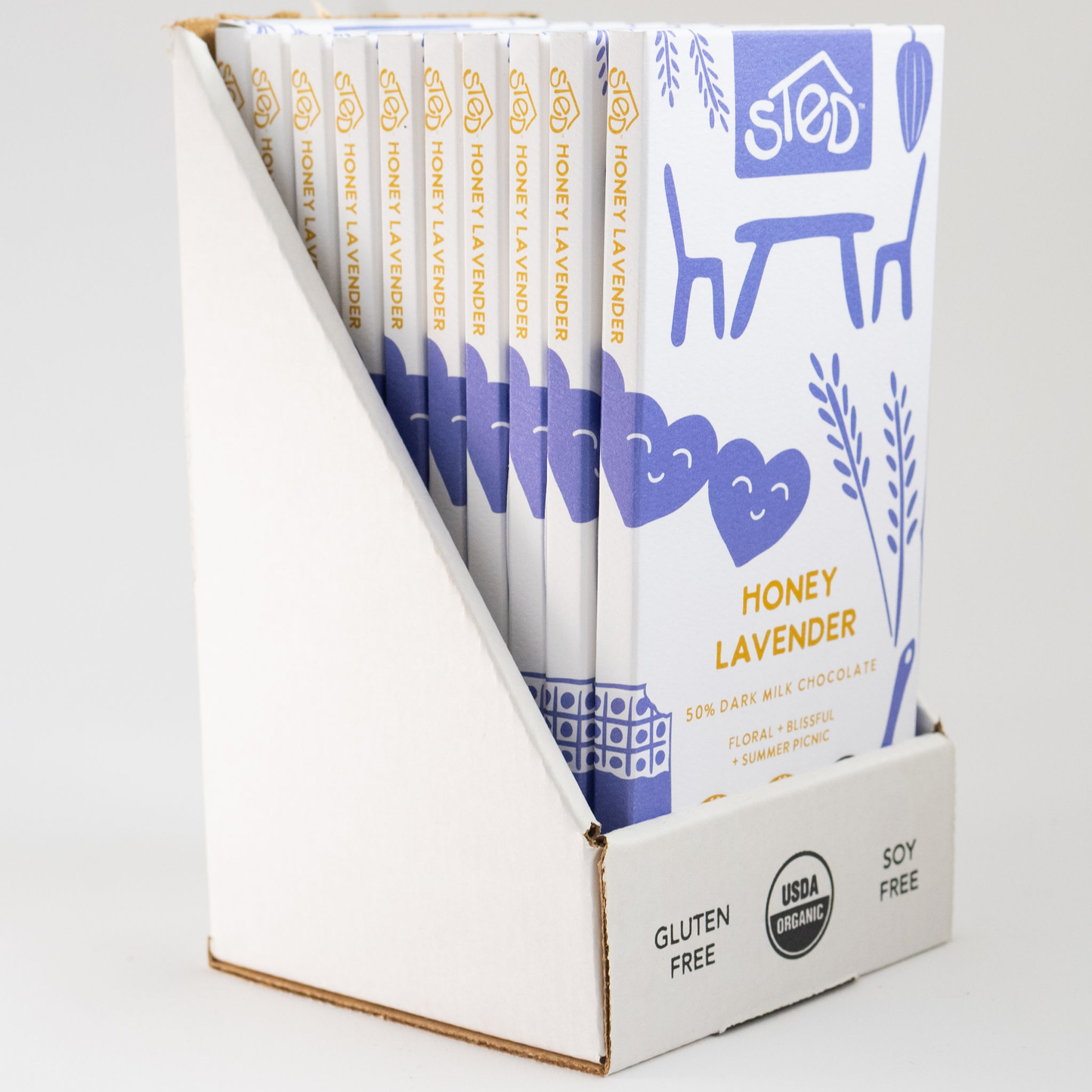 Sted Honey Lavender Chocolate Bar