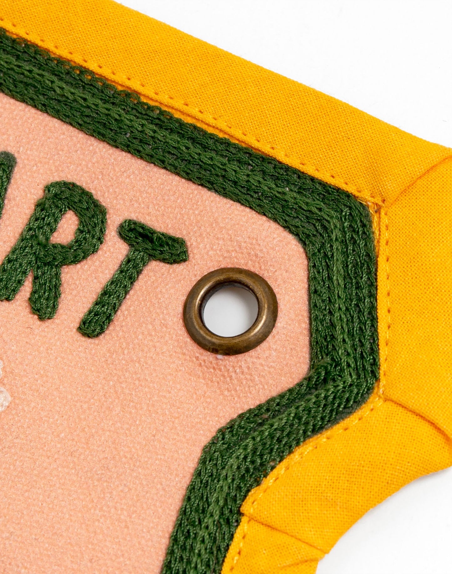 Wild at Heart Embroidered Canvas Banner