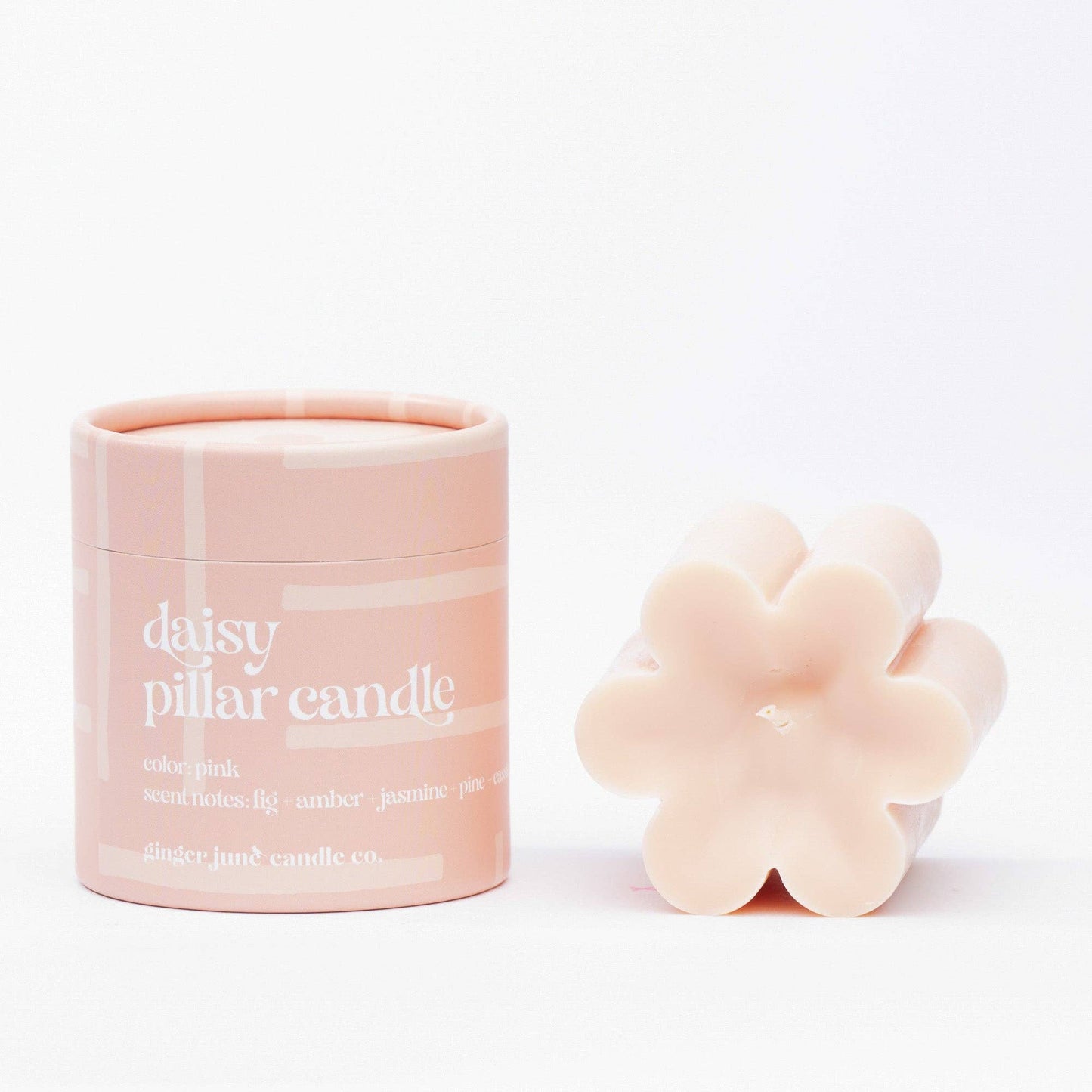 Daisy Pillar Candle