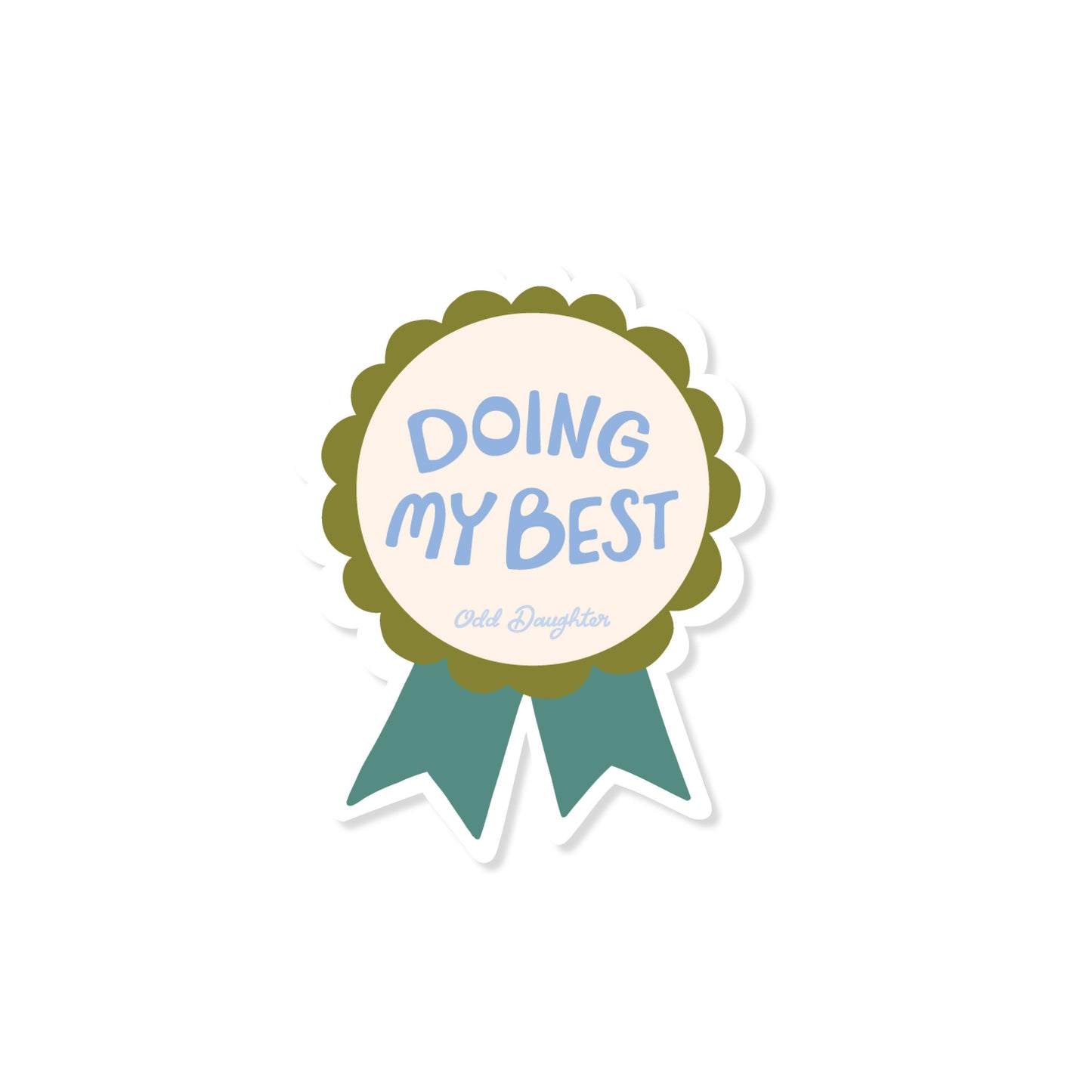Doing My Best Sticker