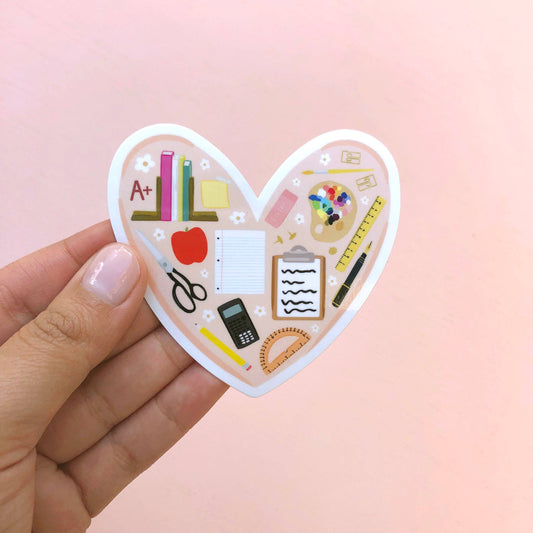 Teacher Love Vinyl Sticker