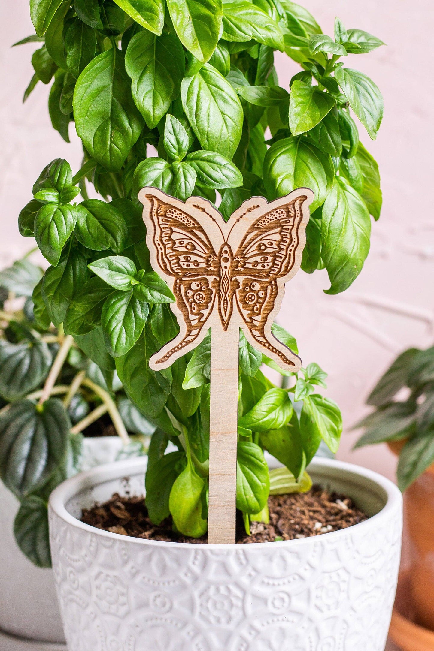 Butterfly Wooden Plant Stake