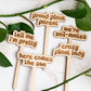 Retro Funny Wooden Plant Markers - Little sprout