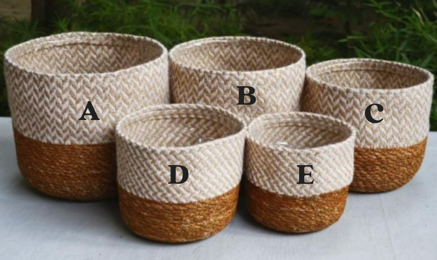 Handloom Plant Basket