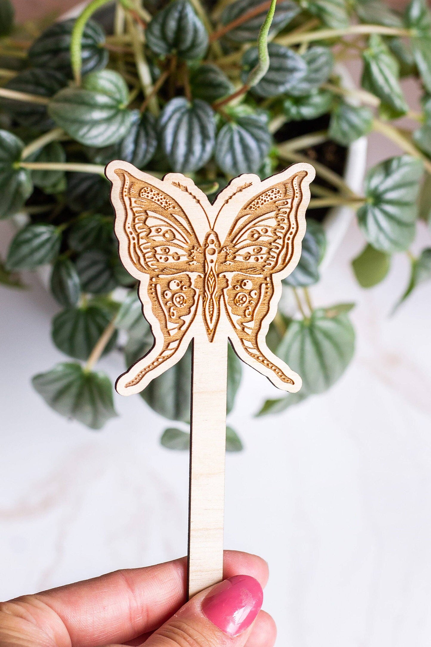 Butterfly Wooden Plant Stake