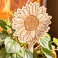 Sunflower Wooden Plant Stake