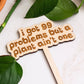 Retro Funny Wooden Plant Markers - Congrats!