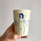 Hand painted MATISSE Ceramic Cup