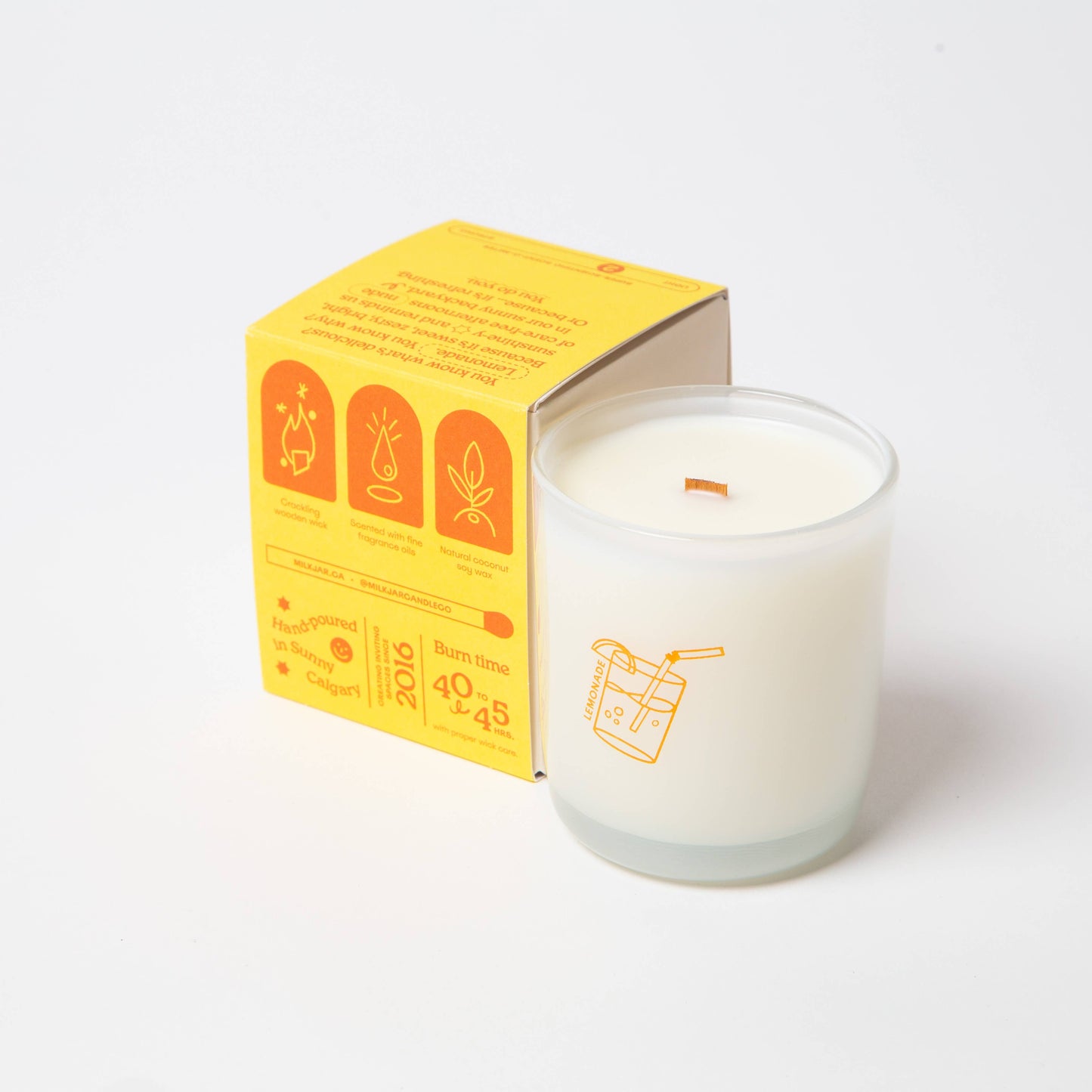 Milkjar Coconut Soy 8oz Candle - Lemonade