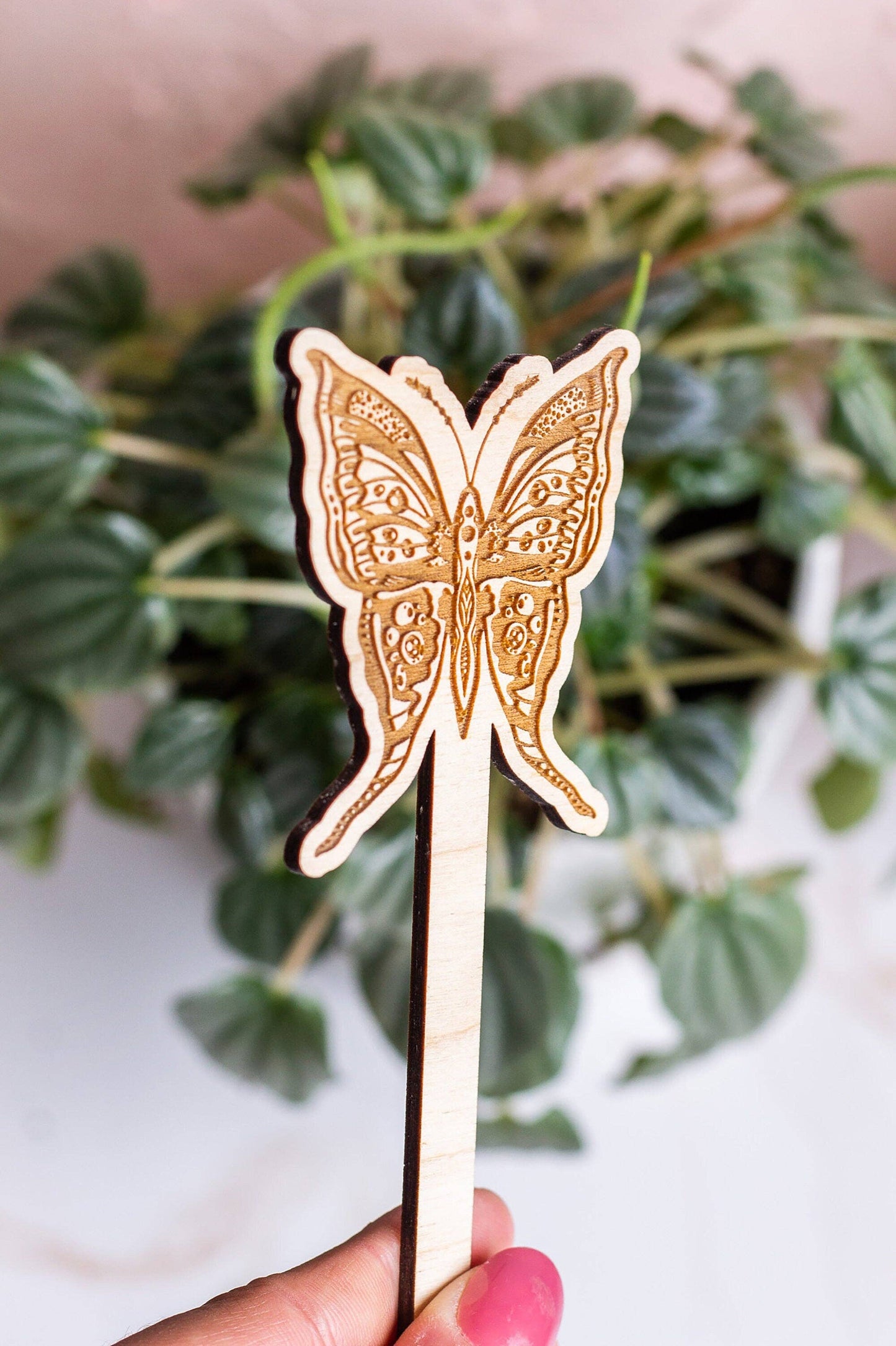 Butterfly Wooden Plant Stake