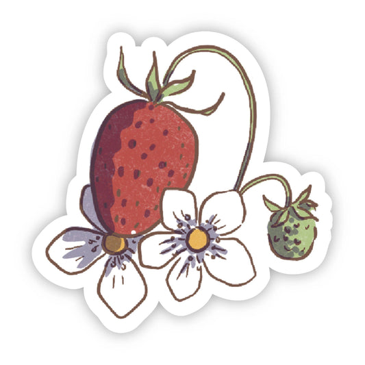 Strawberry Blooming Sticker