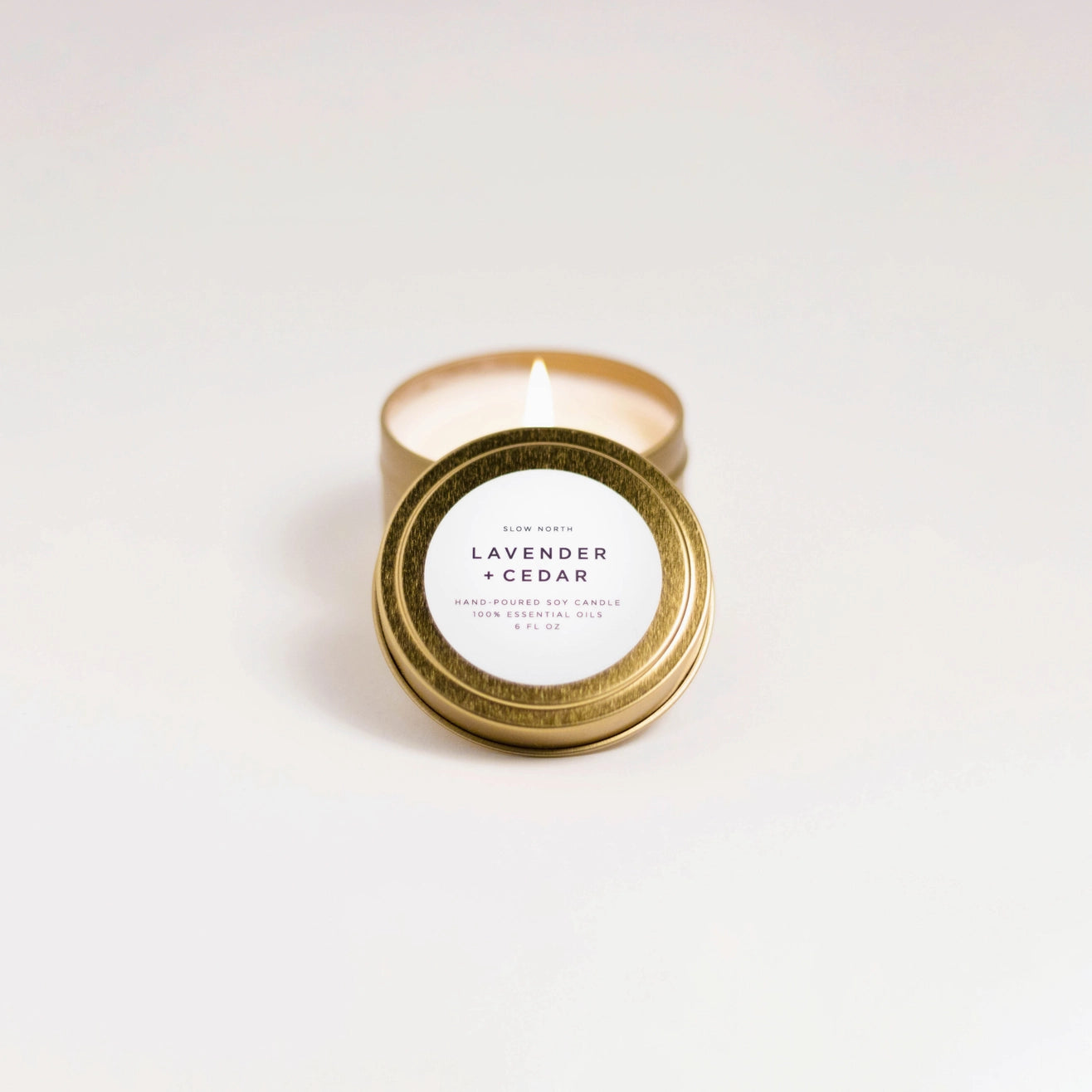 Slow North Candle - Lavender and Cedar