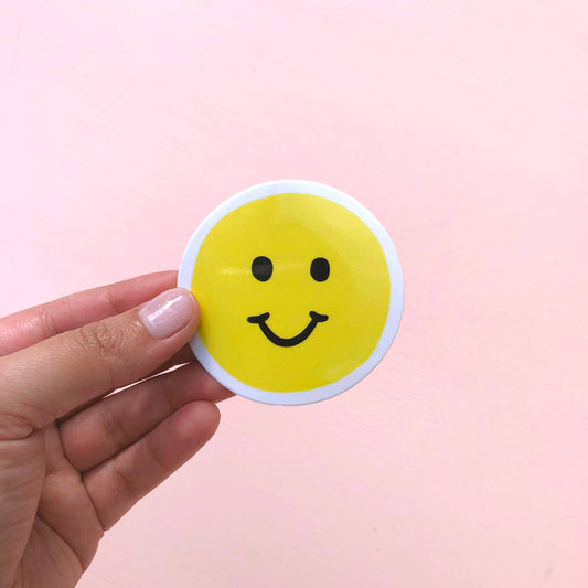 Smiley Face Vinyl Sticker