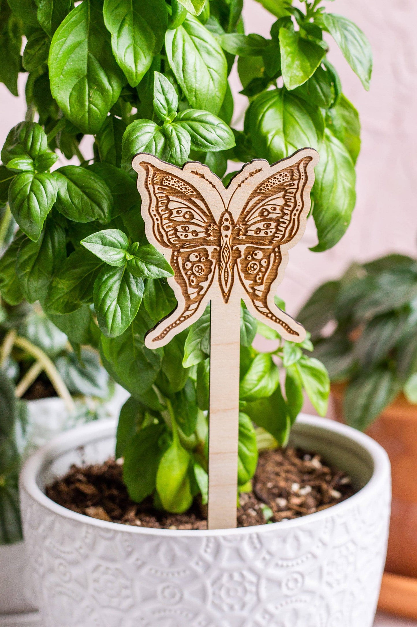 Butterfly Wooden Plant Stake