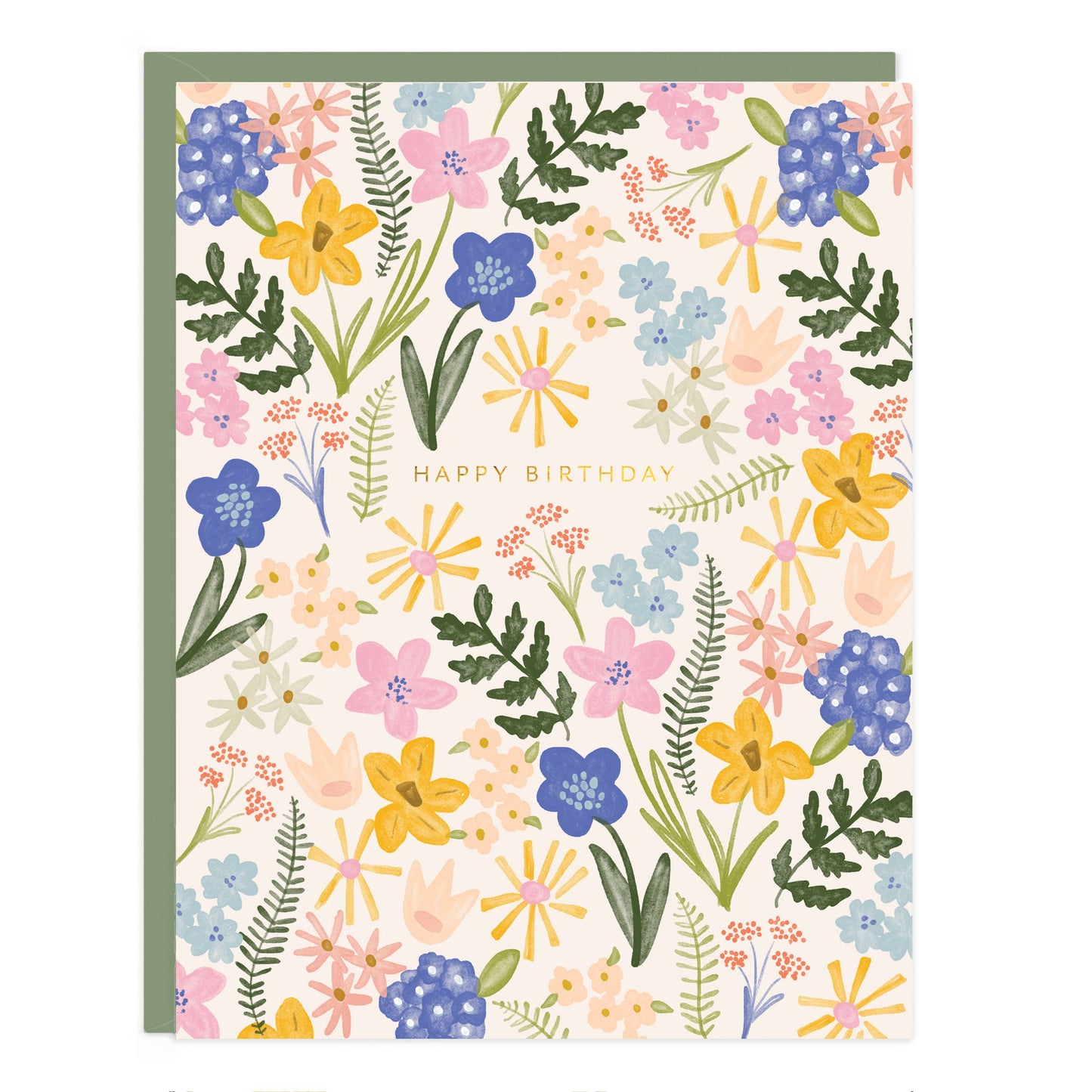 Birthday Floral Burst Card