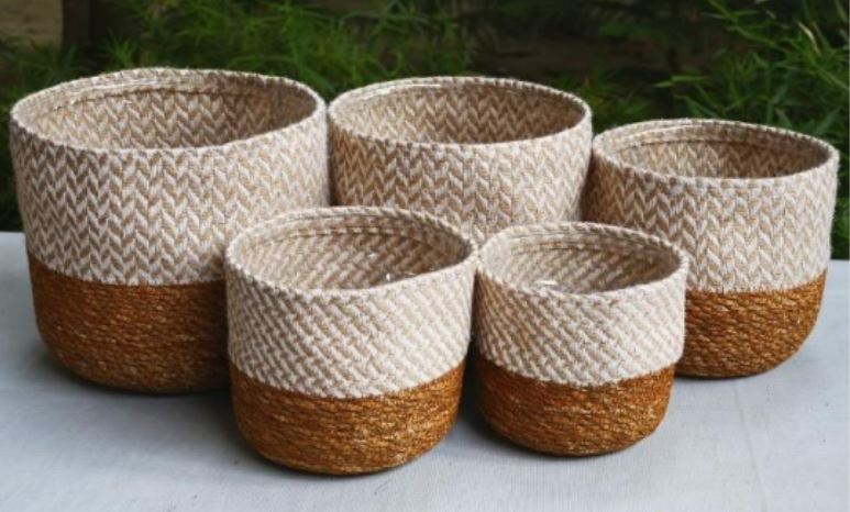 Handloom Plant Basket