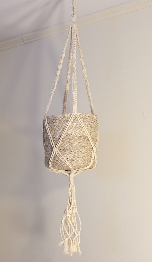 Large Cotton Macrame Plant Hanger