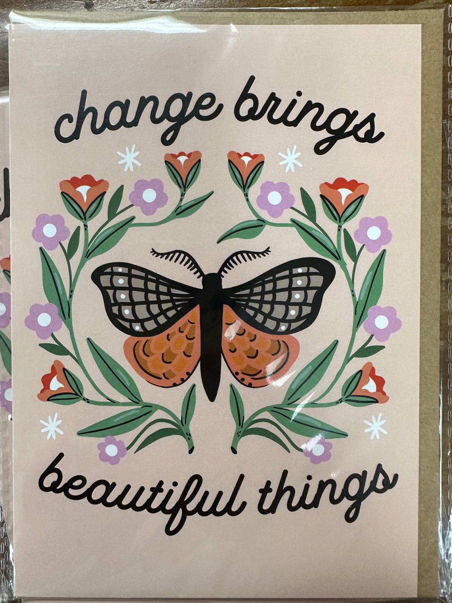 Change Brings Beautiful Things Card