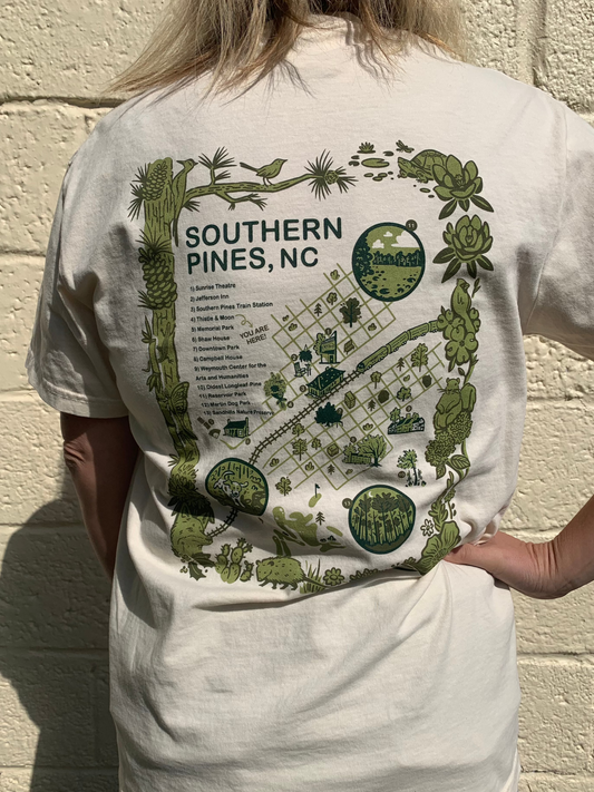 Southern Pines Map Tee