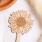 Sunflower Wooden Plant Stake