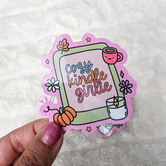 Cozy Kindle Girlie Sticker