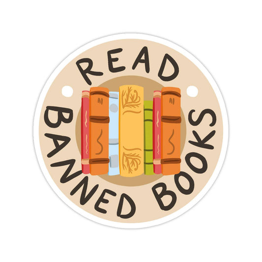 Banned Books Vinyl Sticker