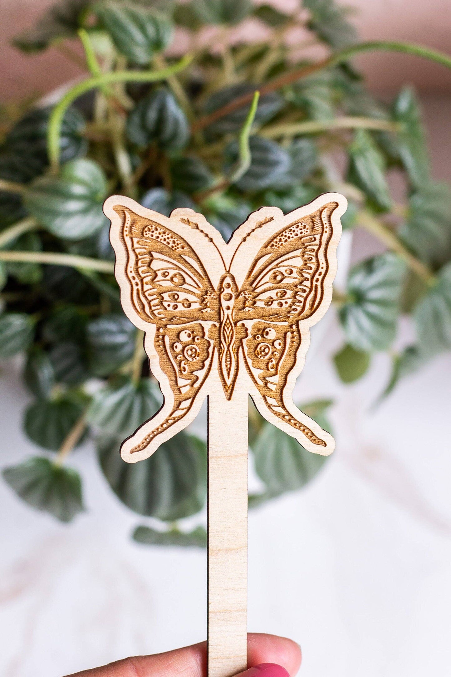 Butterfly Wooden Plant Stake