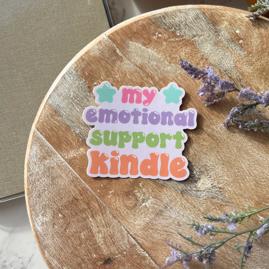 My Emotional Support Kindle Sticker
