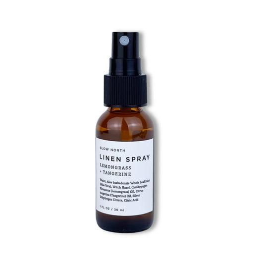 Slow North Linen Spray - Lemongrass + Tangerine