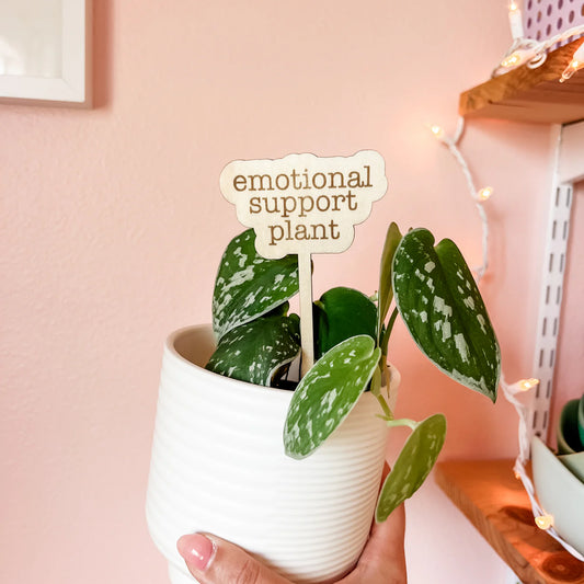 Emotional Support Plant Stake