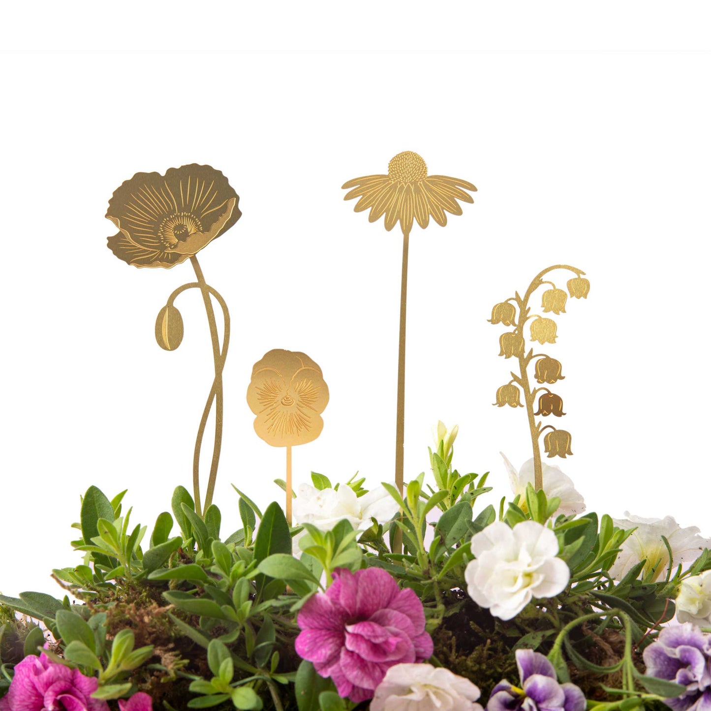 Brass Blooms Plant Ornament