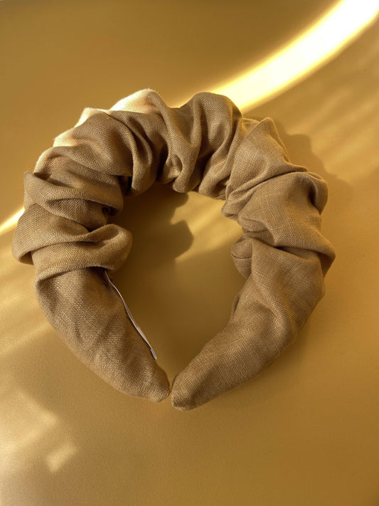 Midsize Linen Croissant Headband