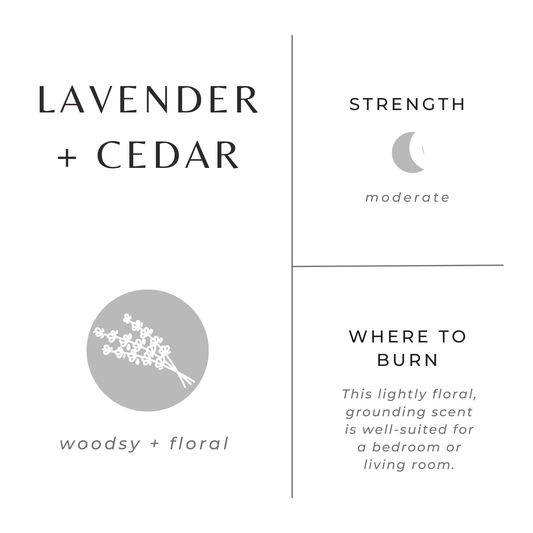 Lavender and Cedar Mini Candle
